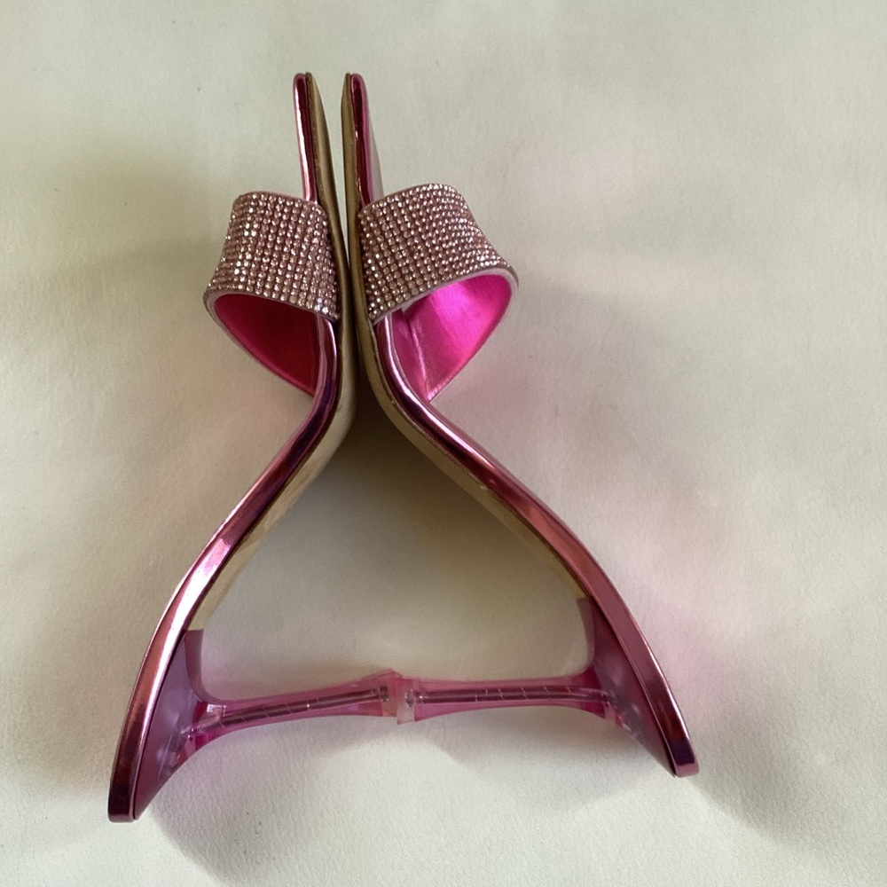 Magda Butrym Elegant Pink Heeled Mules NWOB SZ 6/36 - Picture 10 of 14